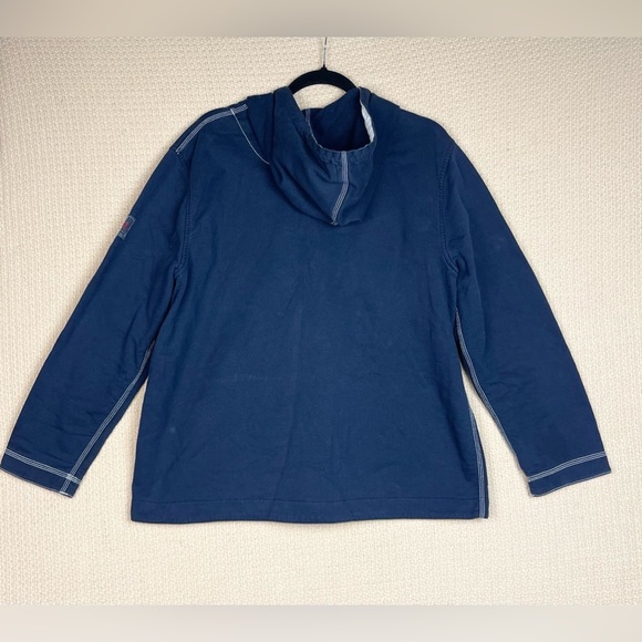 Lauren Jeans Co. Ralph Lauren Navy Full Zip Button RL67 Hoodie Sweatshirt  Sz 2X - Picture 3 of 10